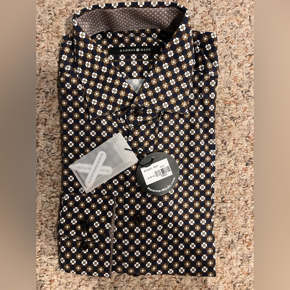 NWT Hammermade Kirilloff Dress Shirt - Slim Fit